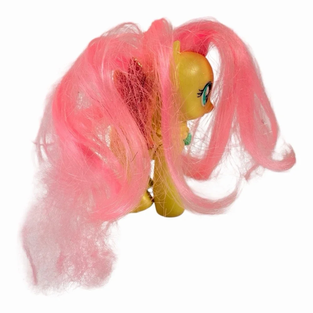 My Little‎ Pony G4 Fluttershy Crystal Motion 2012 Yellow Pink Hair Sparkle Wings